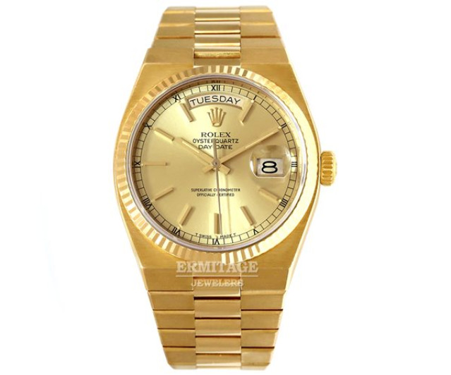 Rolex Day-Date 19018 Gold Champagne Oysterquartz